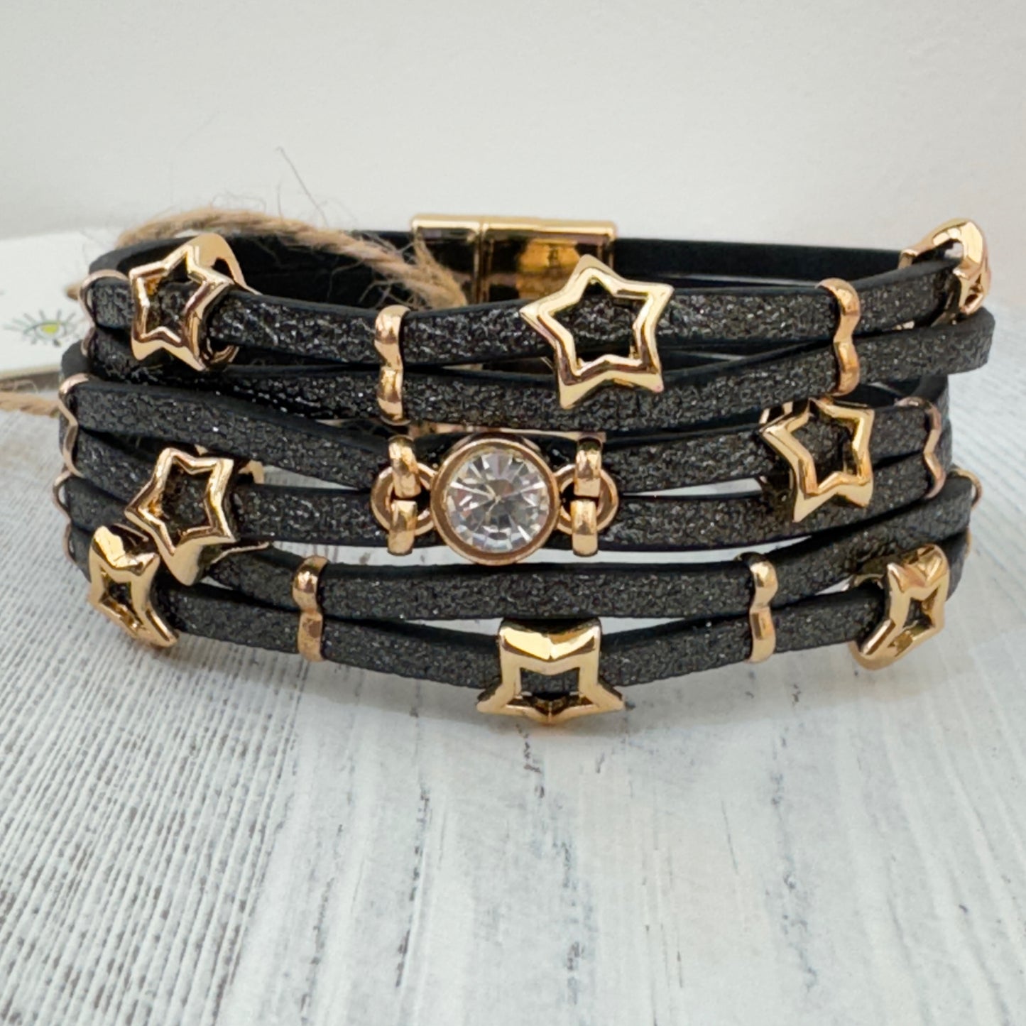 The Black Starlight Boho Cuff (Pre-Order Del mid Aug)