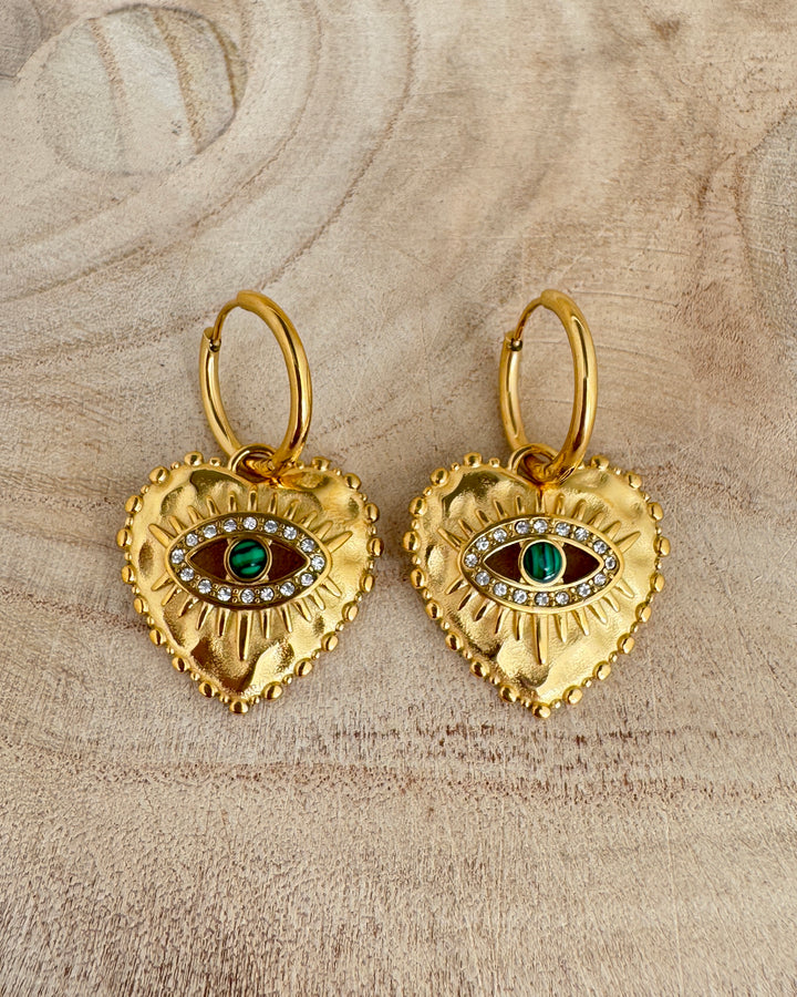 The Enchanted Gold Pated Waterproof Earrings