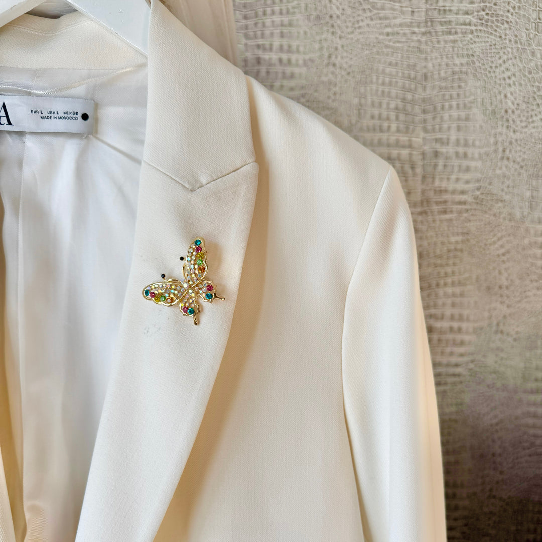 Mini Rainbow Butterfly Brooch