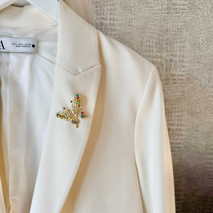 Mini Rainbow Butterfly Brooch