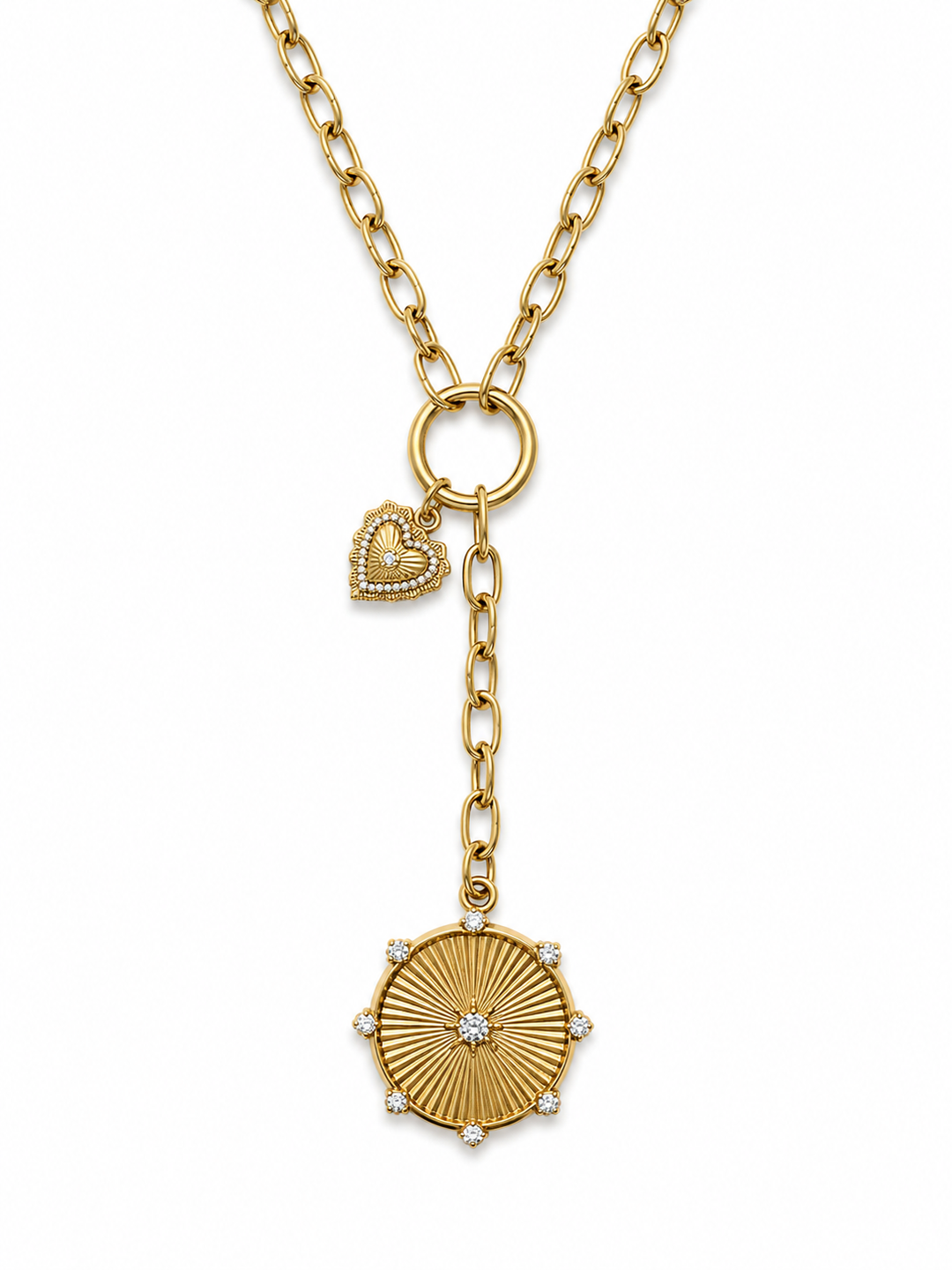 Chunky Celestial Love Chain Necklace