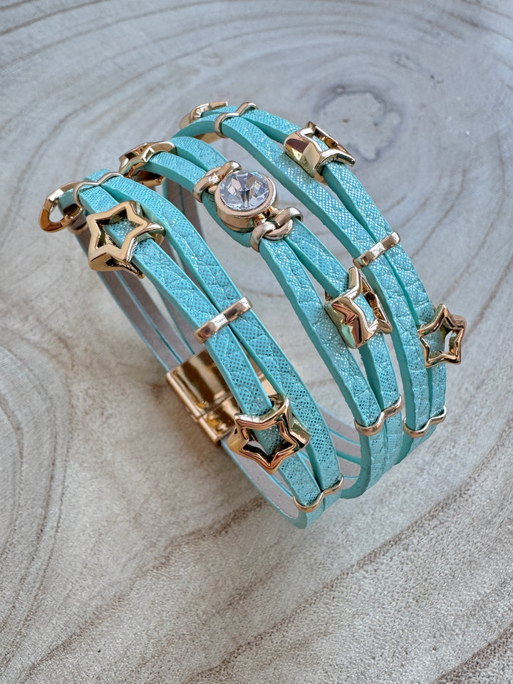 The Mint Green Starlight Cuff Bracelet