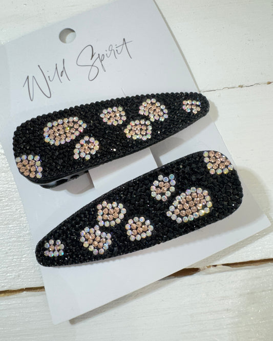 Leopard Set of 2 Hair Slides (Mixed pack of 5)