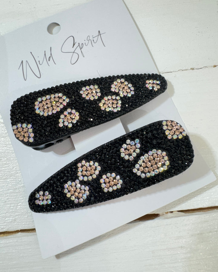 Leopard Gift Set of 2 Hair Slides (Mixed pack of 5)