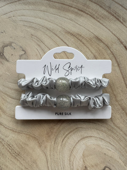 Pure Silk Hair Bobble Duo