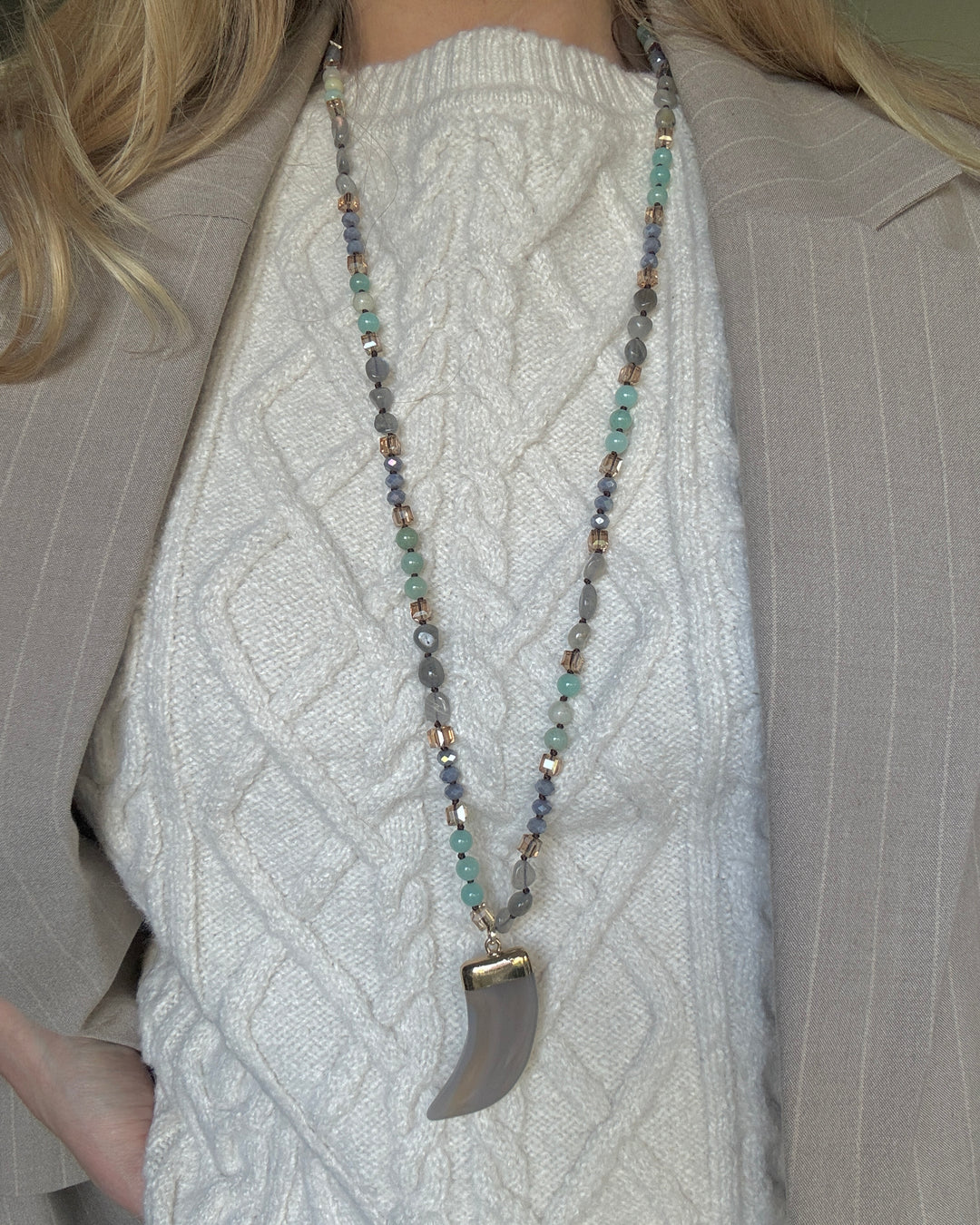 Kora Natural Stone Necklace