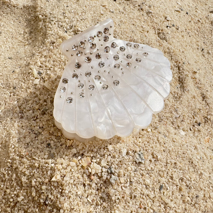 Diamanté Shell Hair Claw (Pack of 6)