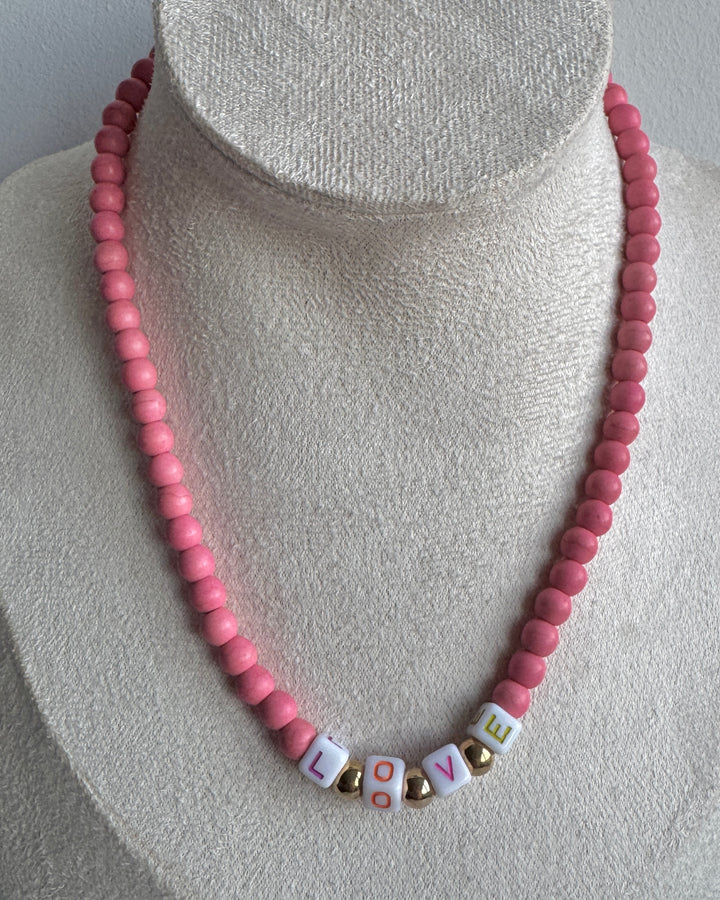 Pink LOVE Necklace