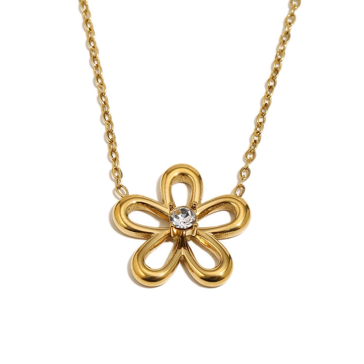 Blossom Gold Plated Waterproof Necklace