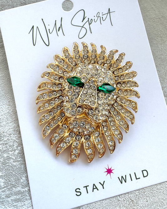The Gold Lion Brooch