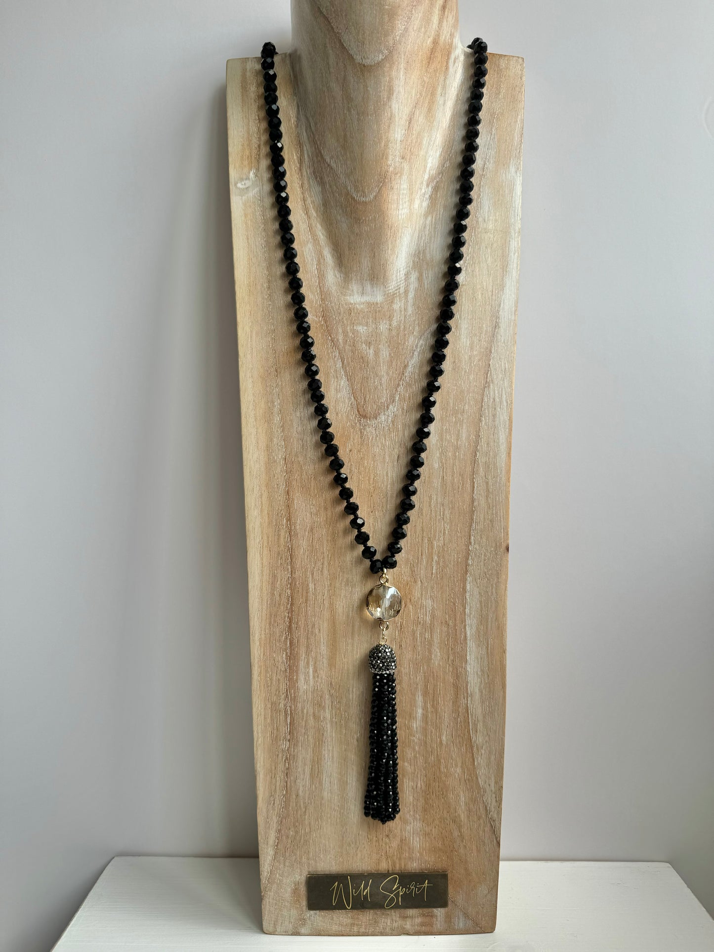 Black Tassel Necklace