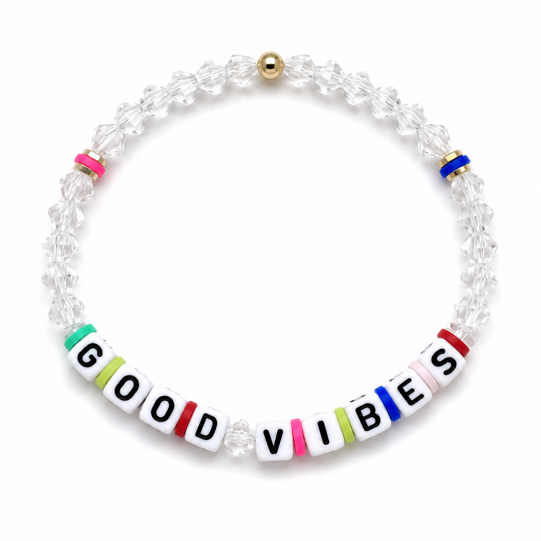 Good Vibes Letter Bracelet