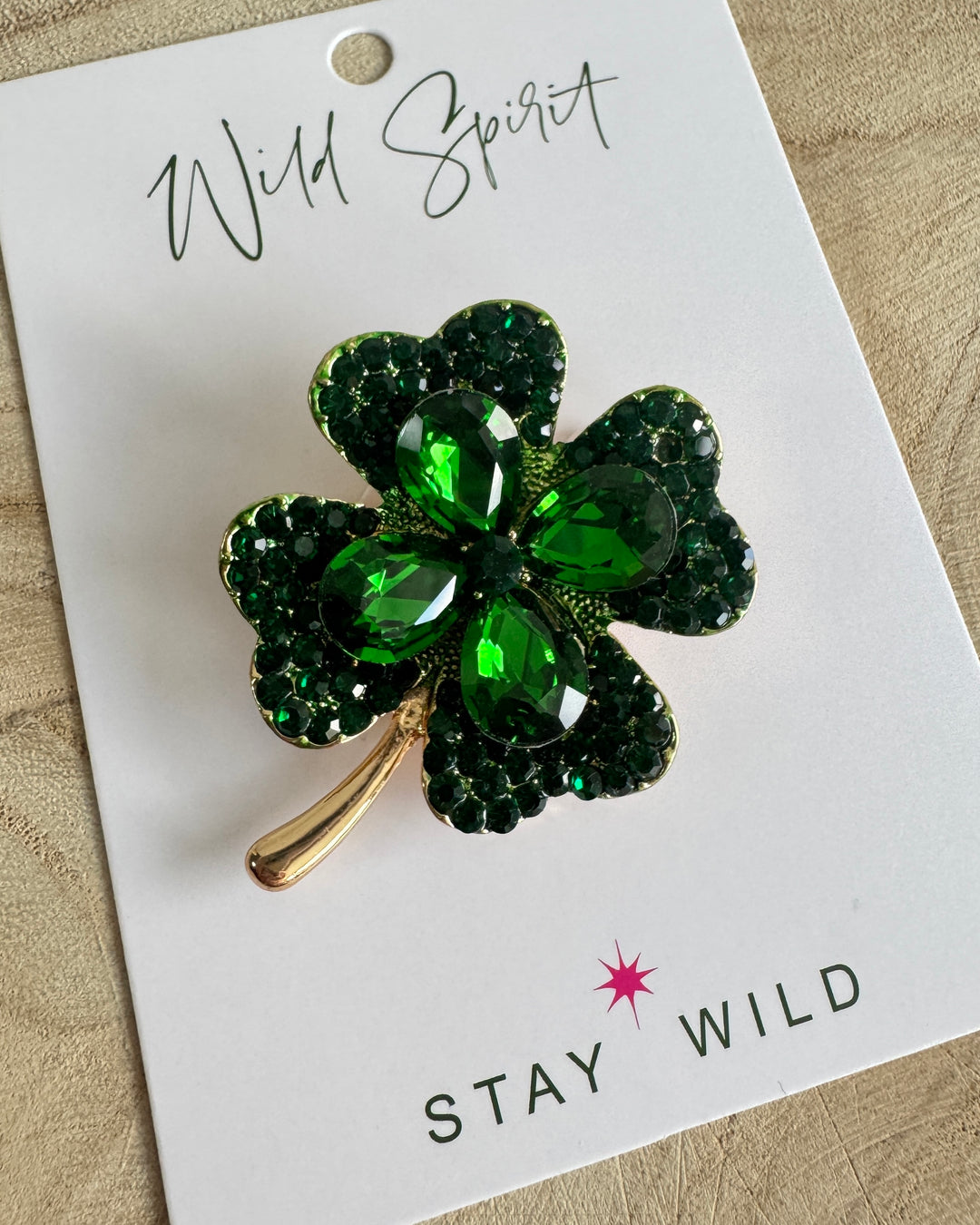 Four Leaf Clover Brooch
