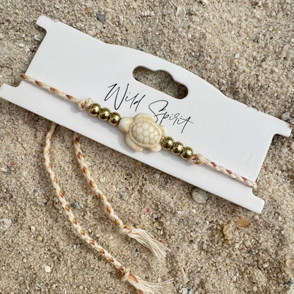 Cream Turtle Anklet/Bracelet