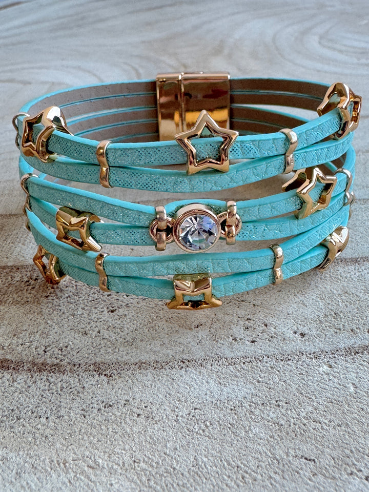The Mint Green Starlight Cuff Bracelet