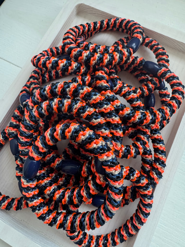 Orange Twisty Hair Bobbles (10 Pk)