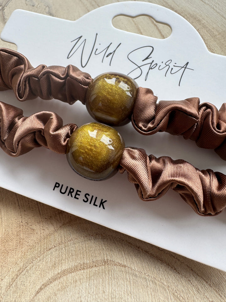 Pure Silk Hair Bobble Duo