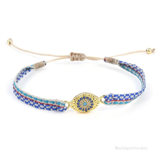 Blue All Seeing Eye Friendship Bracelet