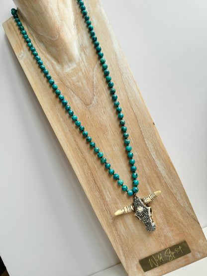 Teal Buffy Necklace