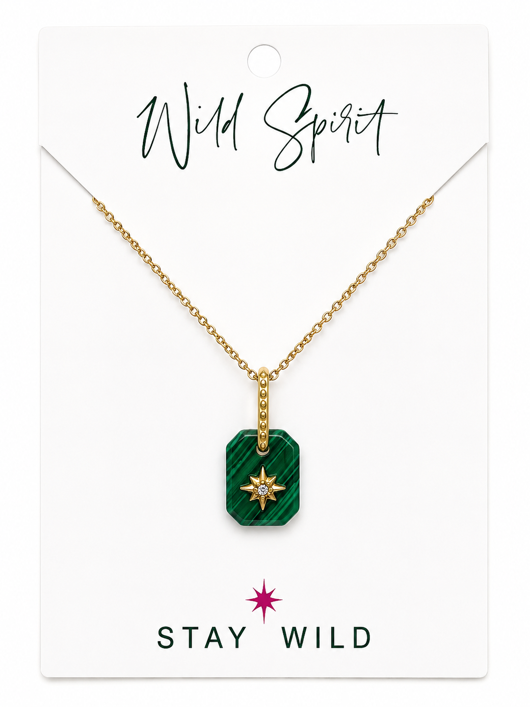 Malachite Star Necklace