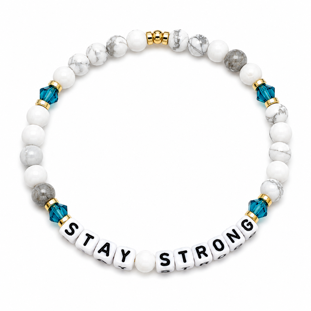 Stay Strong Letter Bracelet