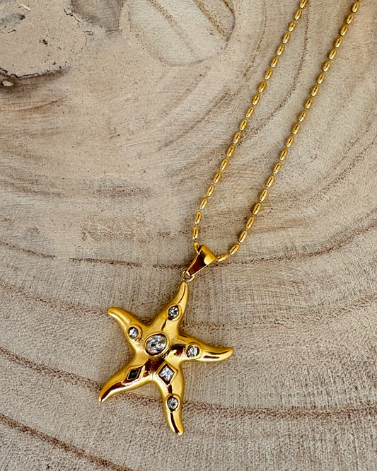 The Glowproof Starfish Bling Necklace