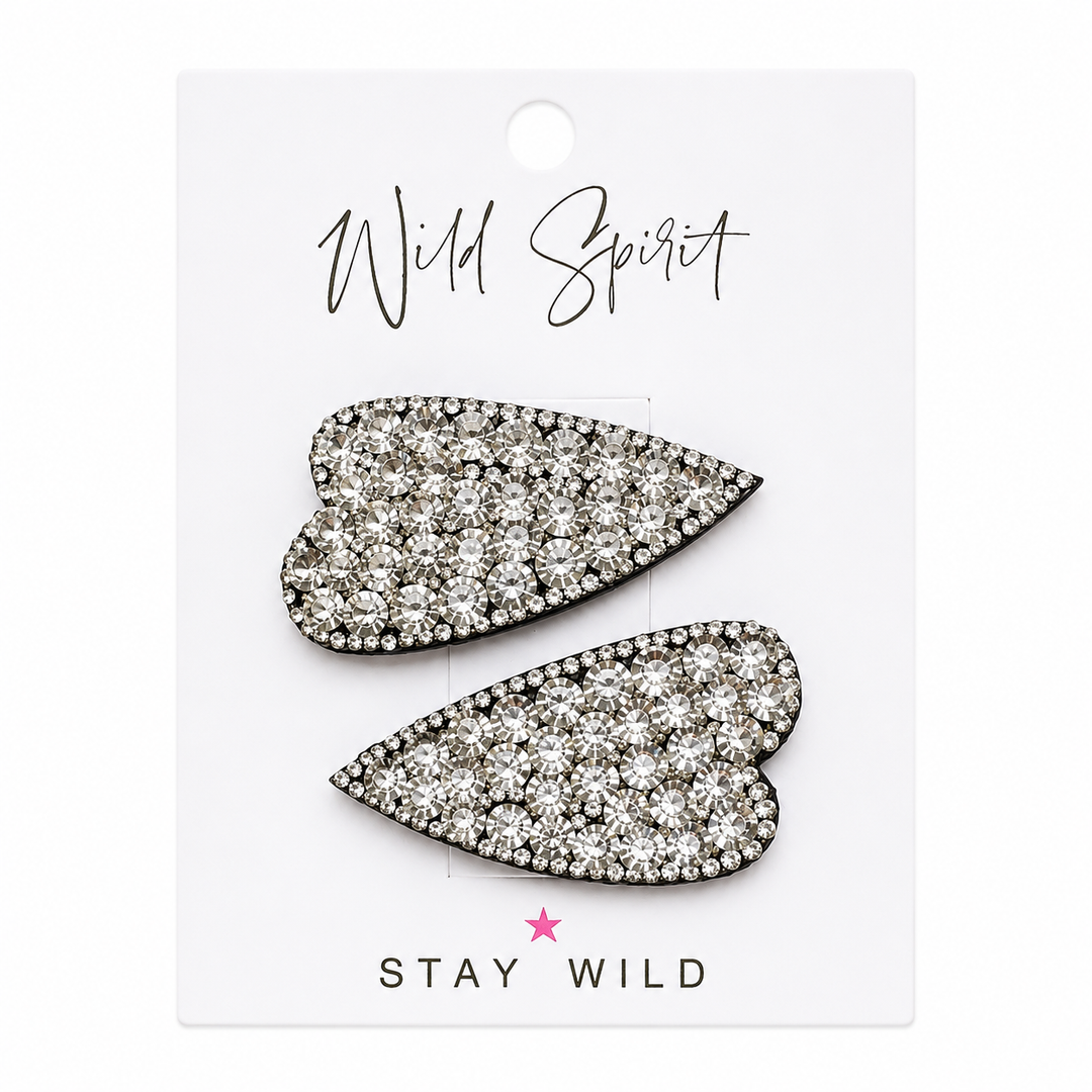 Heart Gift Set of 2 Hair Slides (Pack of 5)