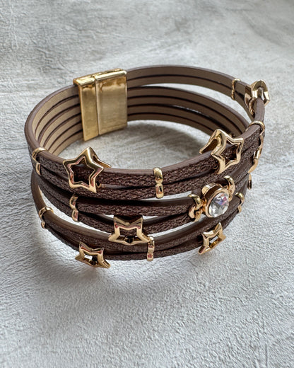 The Brown Starlight Boho Cuff