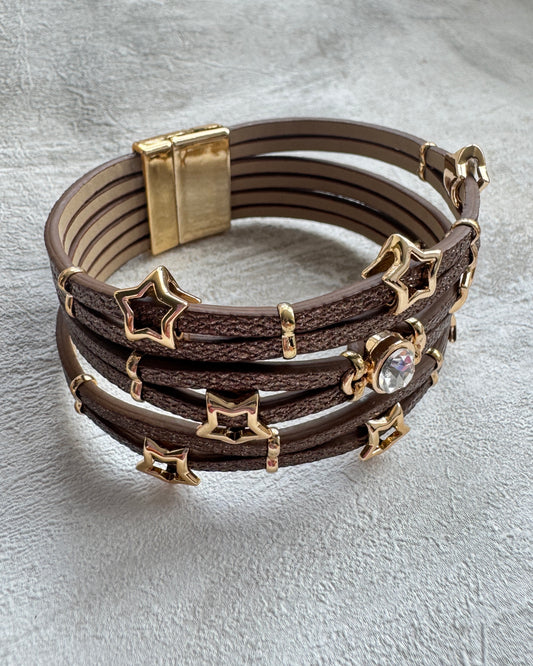 The Brown Starlight Boho Cuff