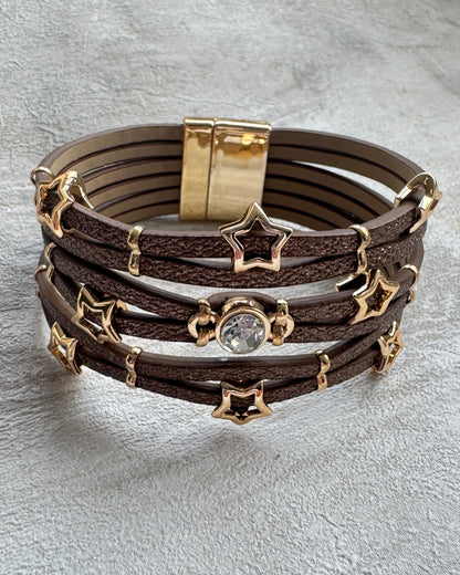 The Brown Starlight Boho Cuff