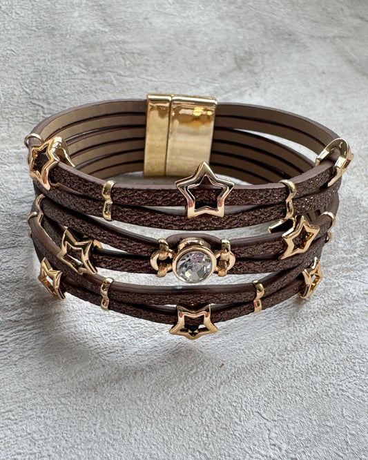 The Brown Starlight Boho Cuff