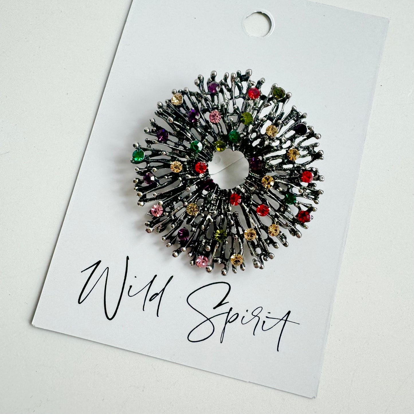 Jewel Wreath Brooch