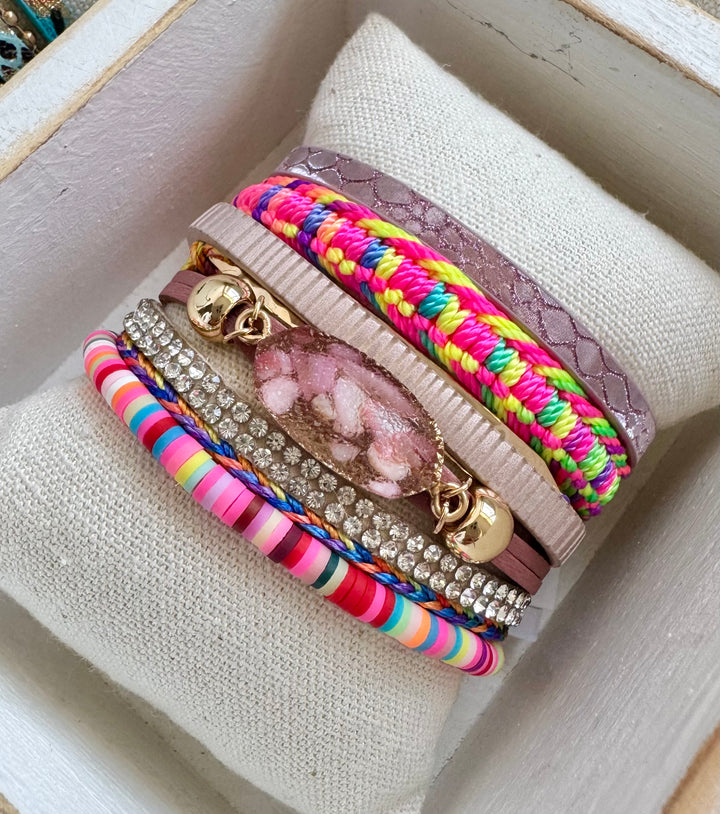 Pink Fiesta Boho Cuff