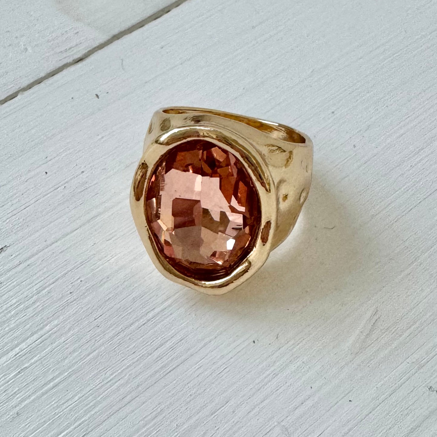 Betsy Cocktail Ring - Blush