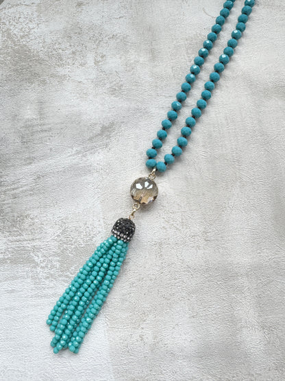 The Blue Tassel Necklace