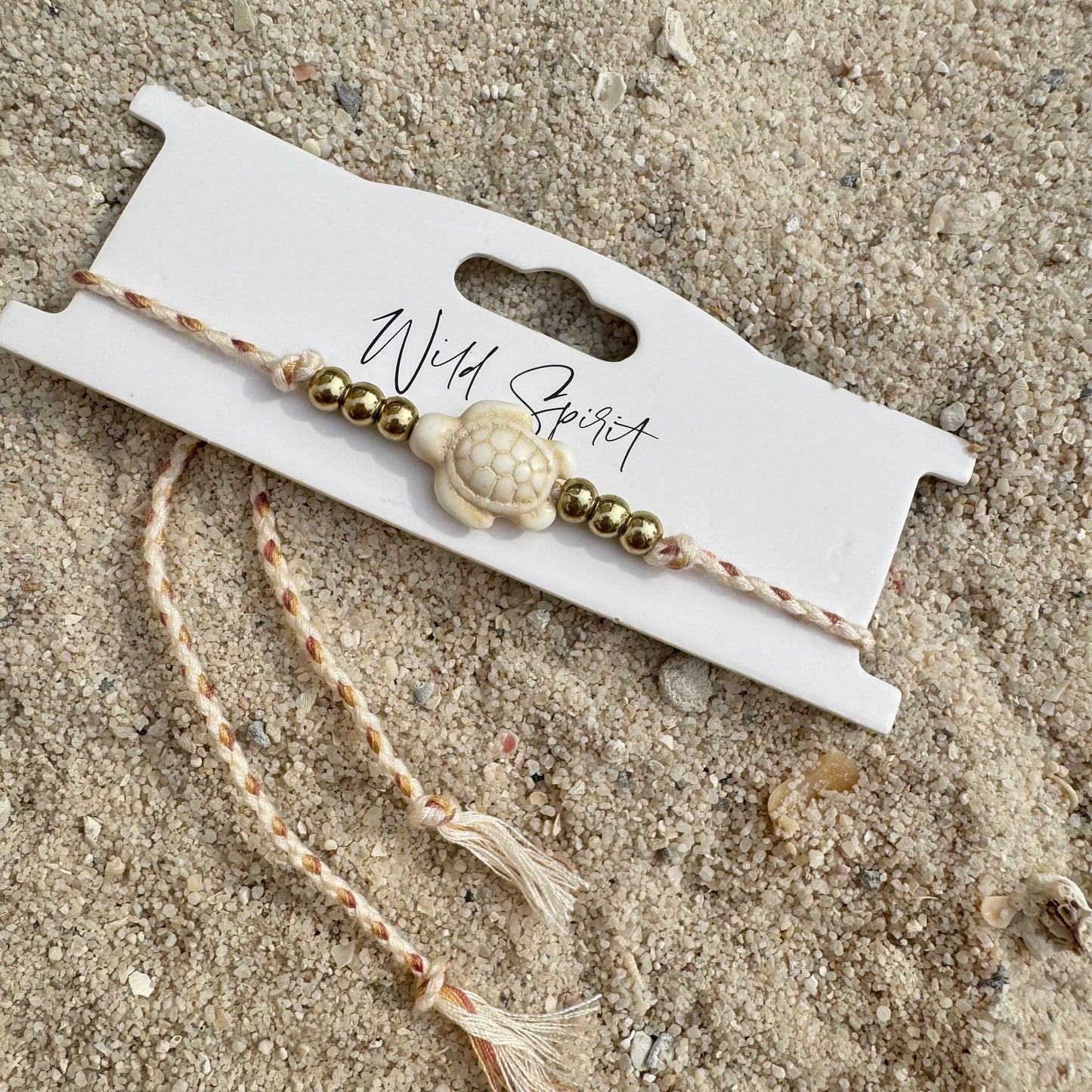 Cream Turtle Anklet/Bracelet