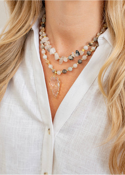 The Grey Mix Athena Necklace
