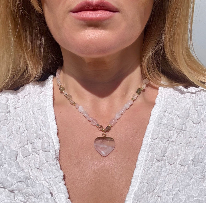 The Rose Quartz Cherish Necklace