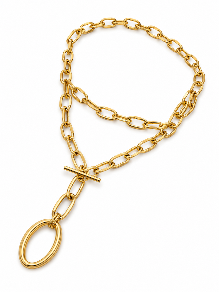 Caprice Chunky Gold Plated Waterproof Necklace