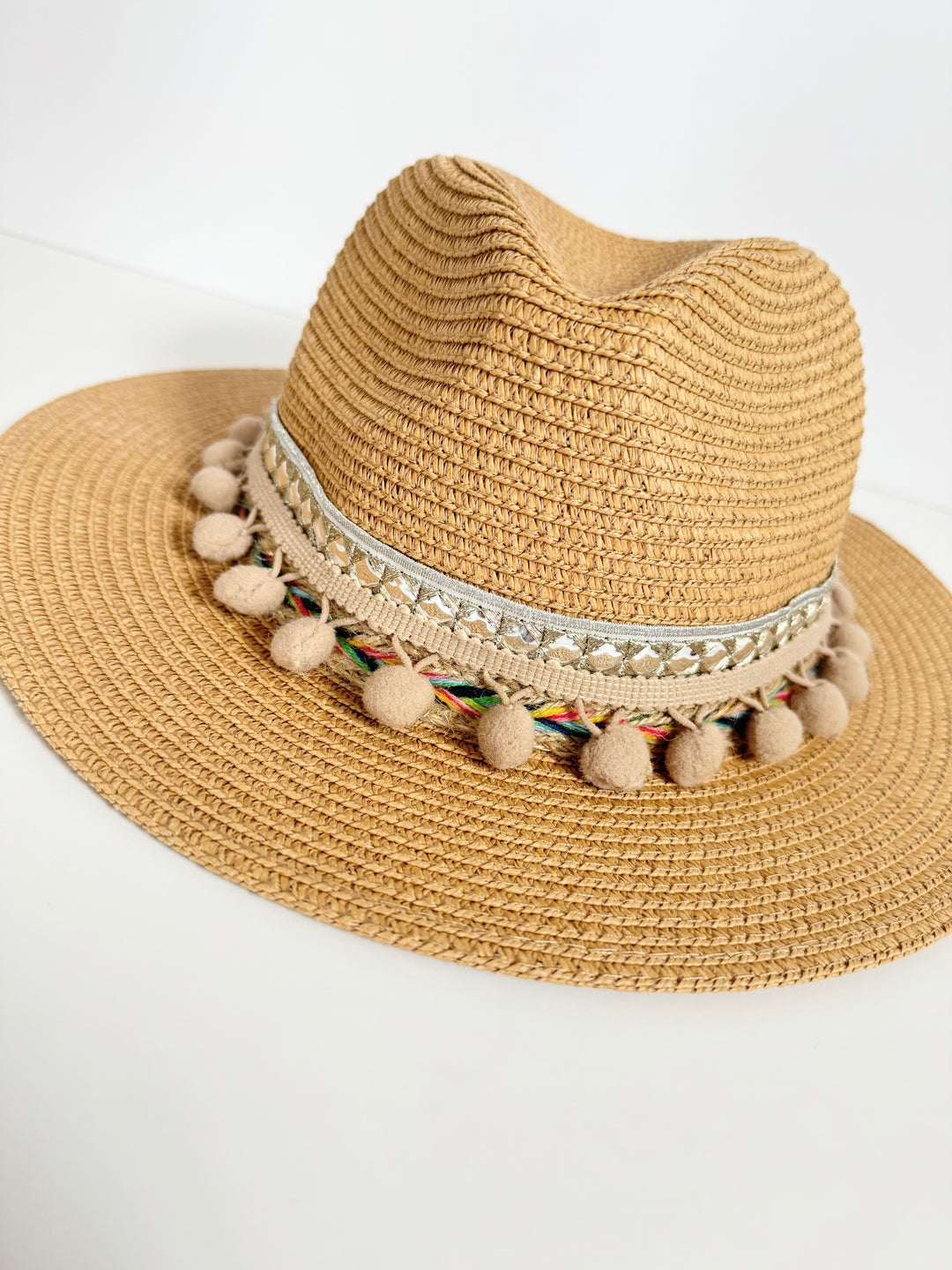 Pom Pom Boho Sun Hat