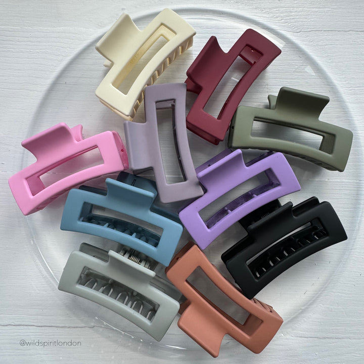 Midi Rectangle Hair Claws (10 Pack) - MIX A