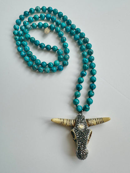 Teal Buffy Necklace