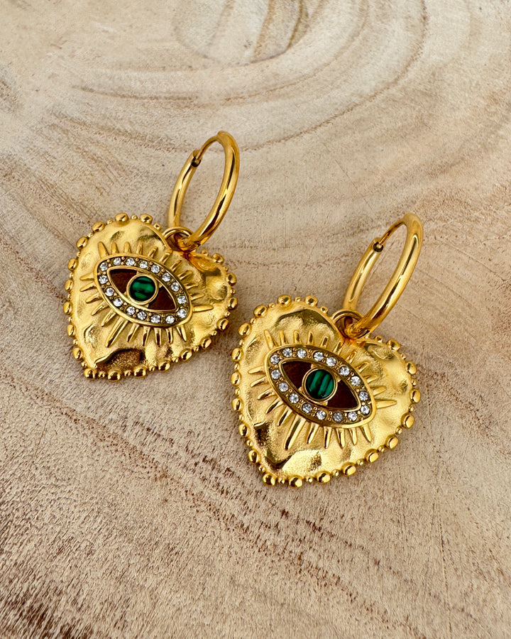 The Enchanted Gold Pated Waterproof Earrings