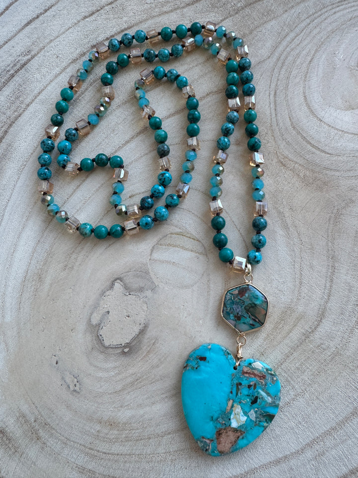 Jaselle Heart Jasper Necklace