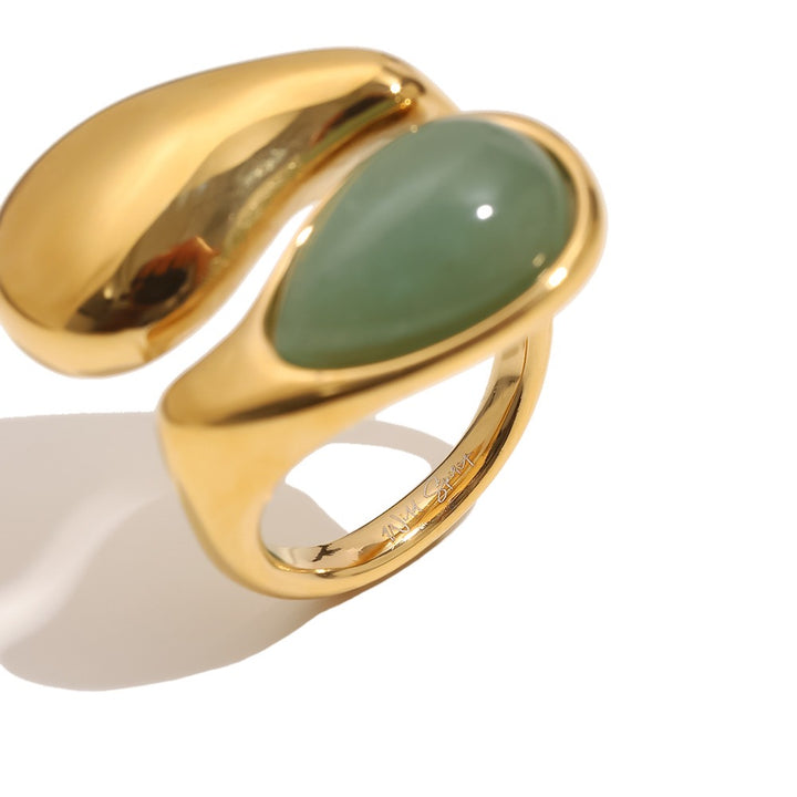 Amazonite Zena Gold Ring