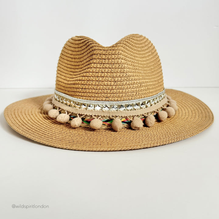Pom Pom Boho Sun Hat