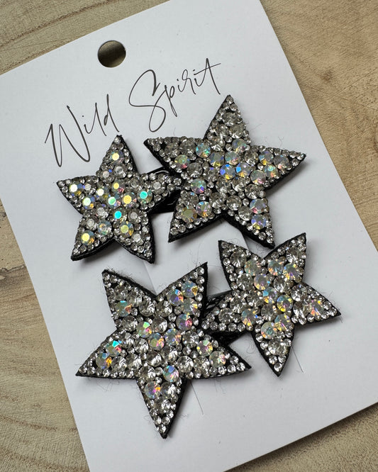 Sparkly Star Set of 2 Hair Slides (Pack of 5)