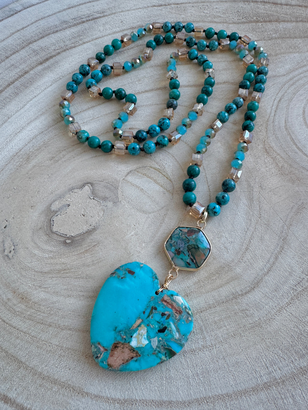 Jaselle Heart Jasper Necklace