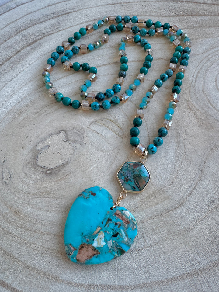 Jaselle Heart Jasper Necklace