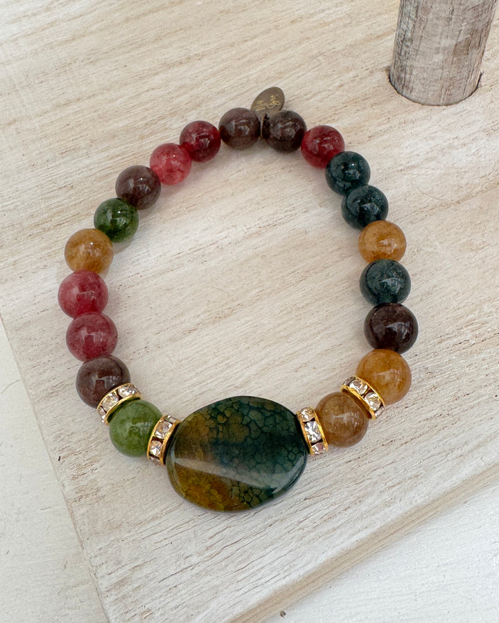 The Rainforest Bloom Spirit Stone Bracelet